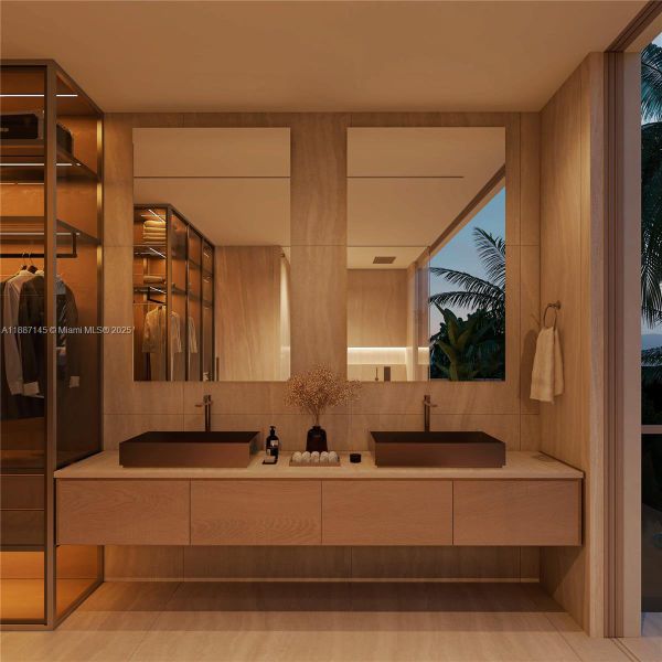 Furnished interior view inside a new home in , Miami (Image 10). Furnished interior view inside a new home in , Miami (Image 10).