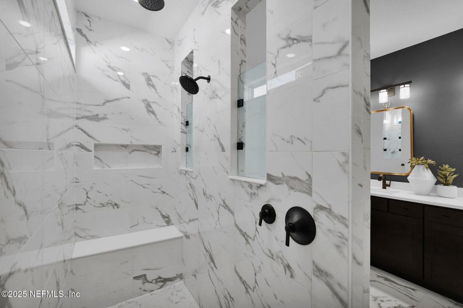 Furnished interior view inside a new home in Summer Bay at Grand Oaks, St. Augustine (Image 15). Furnished interior view inside a new home in Summer Bay at Grand Oaks, St. Augustine (Image 15).