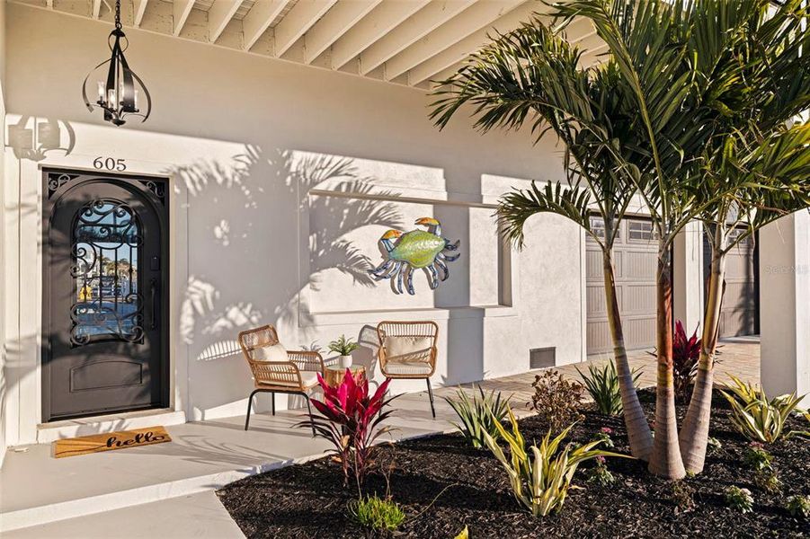 Exterior details and patio area of a home in , Treasure Island (Image 26). Exterior details and patio area of a home in , Treasure Island (Image 26).
