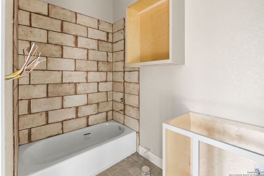 In-progress construction of a new home in , Adkins, TX (Image 28).