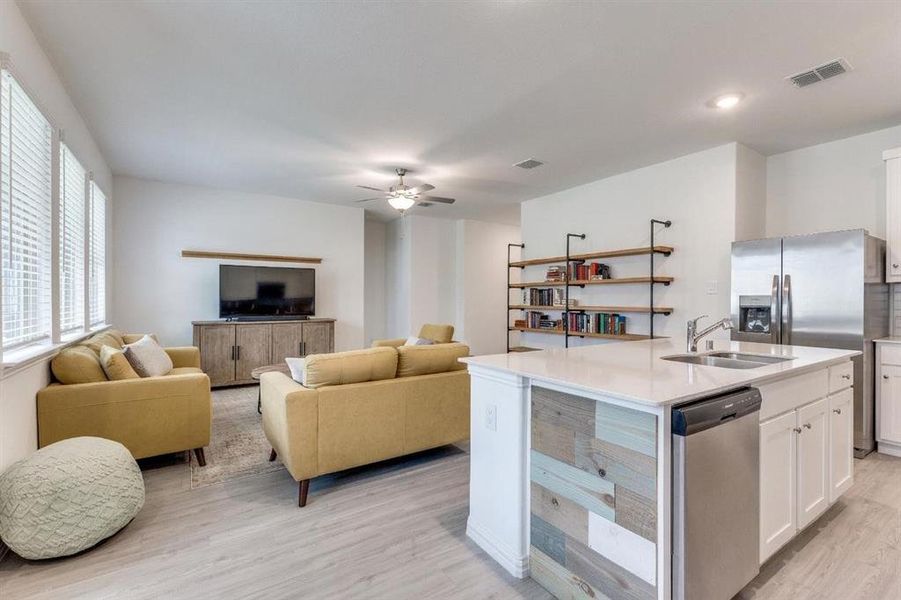 Furnished interior view inside a new home in , Azle (Image 9).