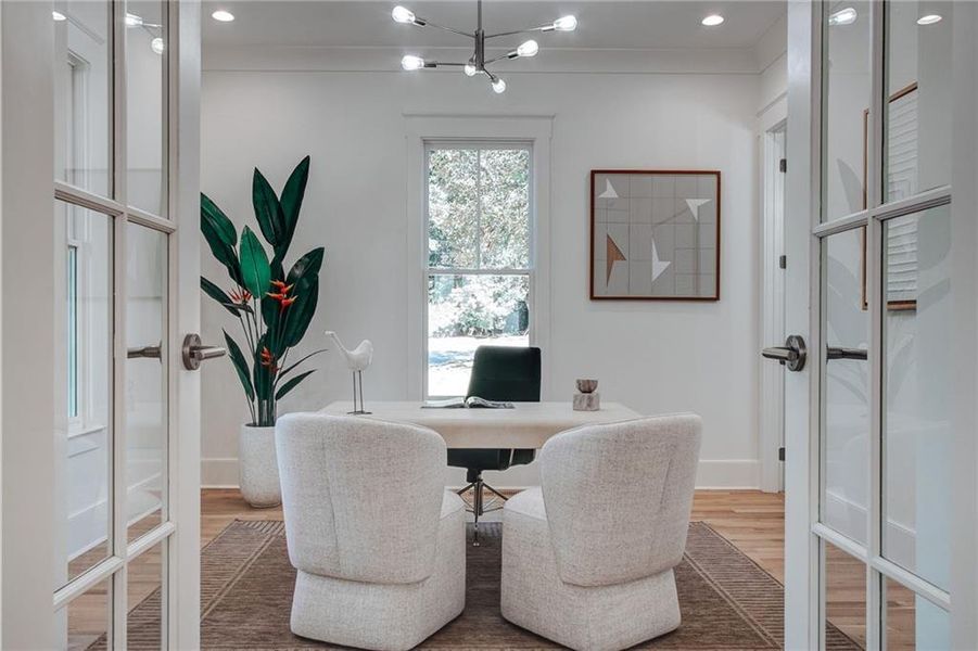 Furnished interior view inside a new home in , Atlanta (Image 47).