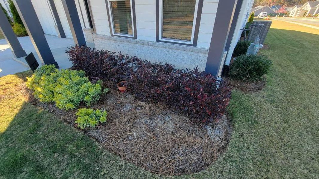 Exterior details and patio area of a home in The Reserve at Bells Ferry, Kennesaw (Image 3).