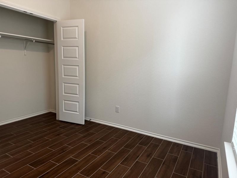 Third bedroom also with double door closet for easy access