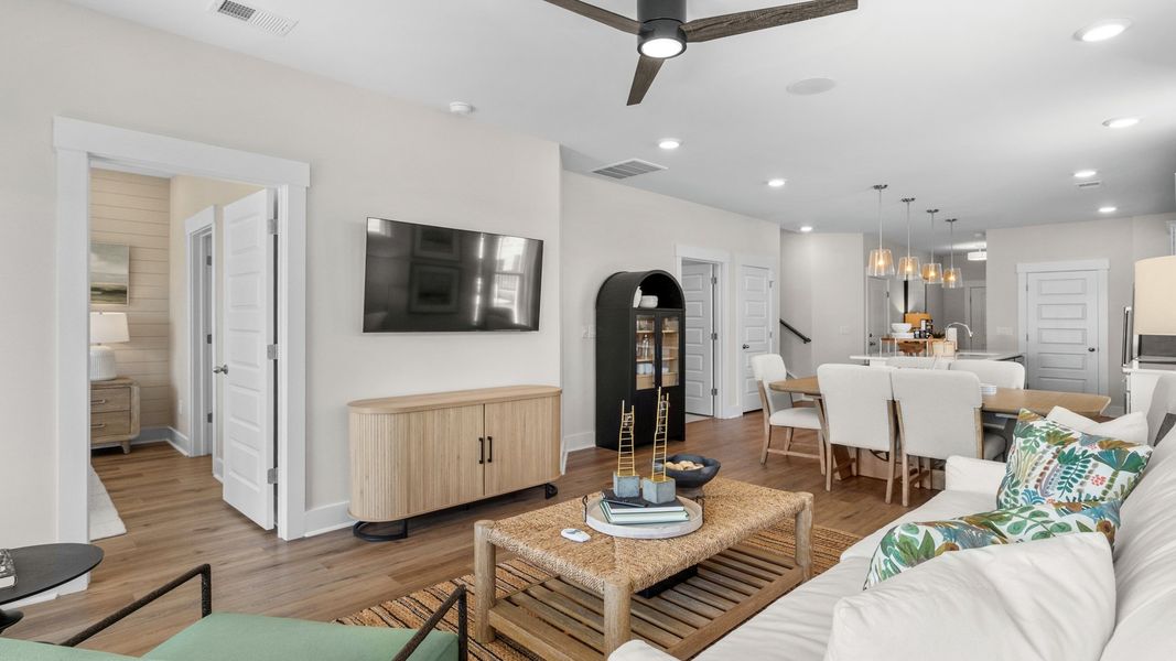 Furnished interior view inside a new home in Indigo at the Preserve, Longs (Image 6).
