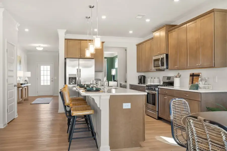 The James- Kitchen. Home under construction, sample image for illustration; upgrades, options, and colors may vary. The James- Kitchen. Home under construction, sample image for illustration; upgrades, options, and colors may vary.