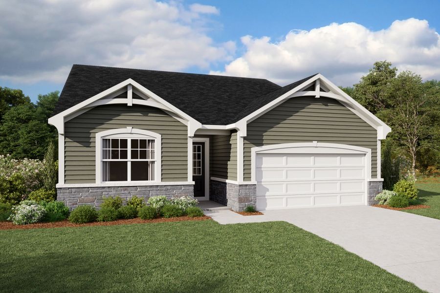 Representative exterior photo of a completed home built from the Glades by Mattamy Homes in Providence Creek, Fuquay Varina, NC (Image 22).