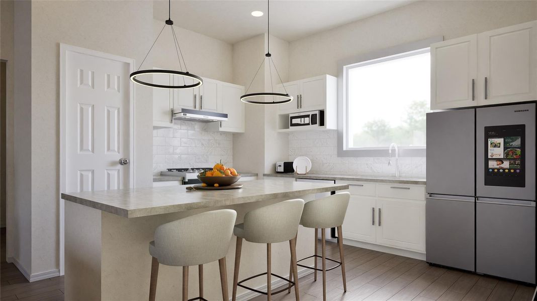 Furnished interior view inside a new home in , Houston (Image 10).