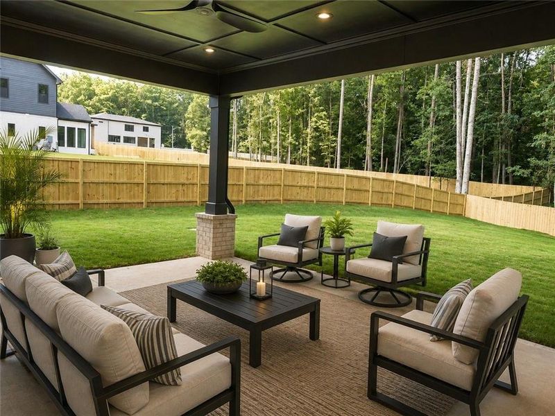 Exterior details and patio area of a home in , Dacula (Image 31).