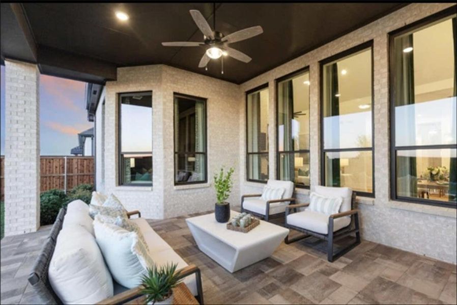 Furnished interior view inside a new home in Canyon Creek Estates, Sherman (Image 11). Furnished interior view inside a new home in Canyon Creek Estates, Sherman (Image 11).