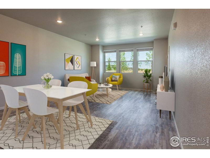 EXAMPLE PHOTO: DINING AND LIVING ROOM