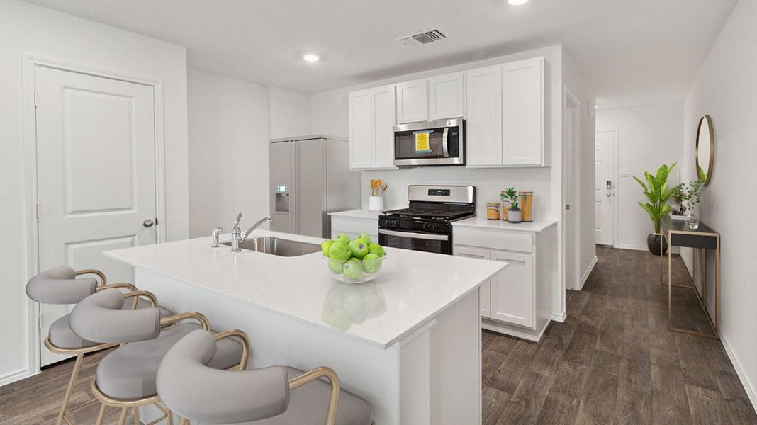 Representative furnished interior of a home built from the Caprock by D.R. Horton in Watermark, Alvin (Image 4).