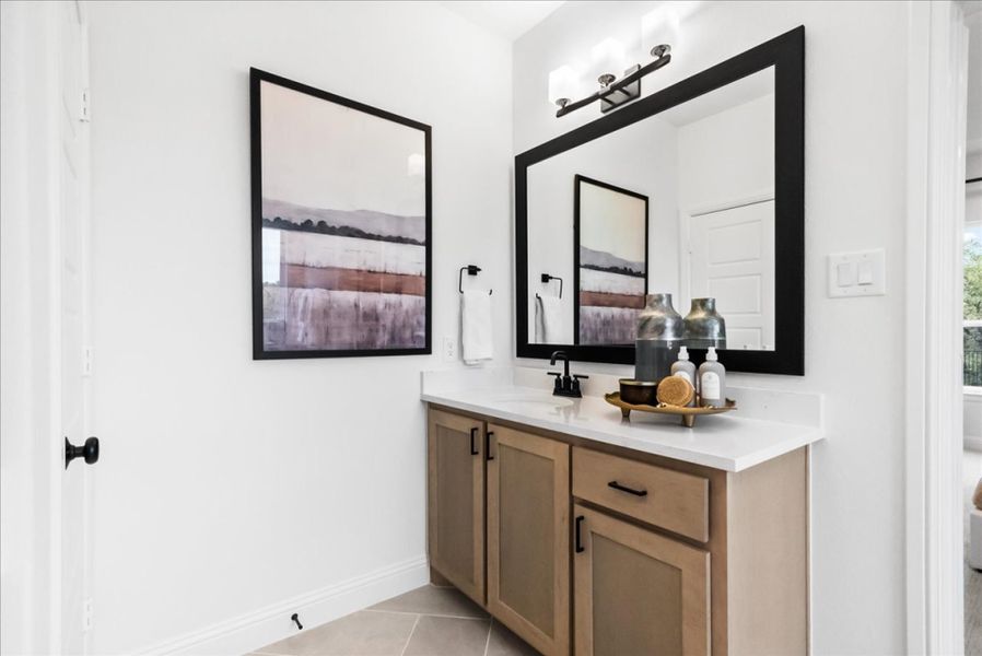 Furnished interior view inside a new home in The Reserve at Spiritas Ranch, Little Elm (Image 12).