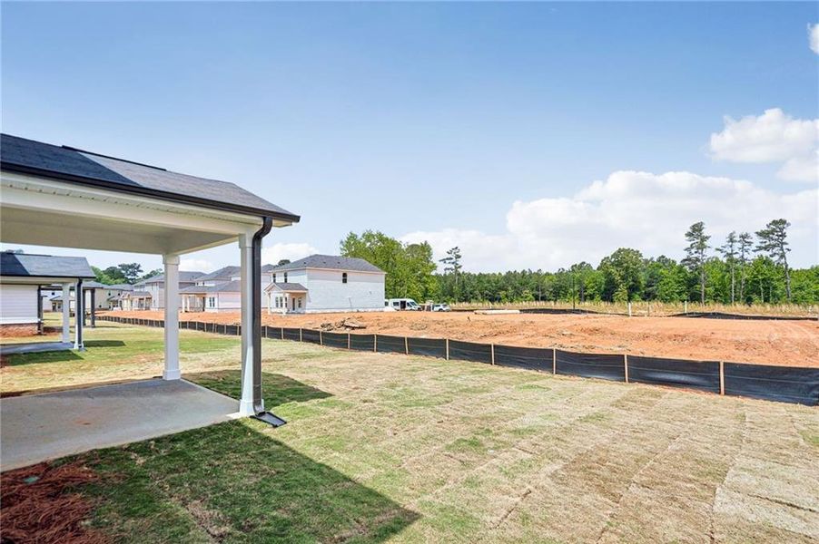 Exterior details and patio area of a home in Martin Springs - Reserve Series, Lawrenceville (Image 4).