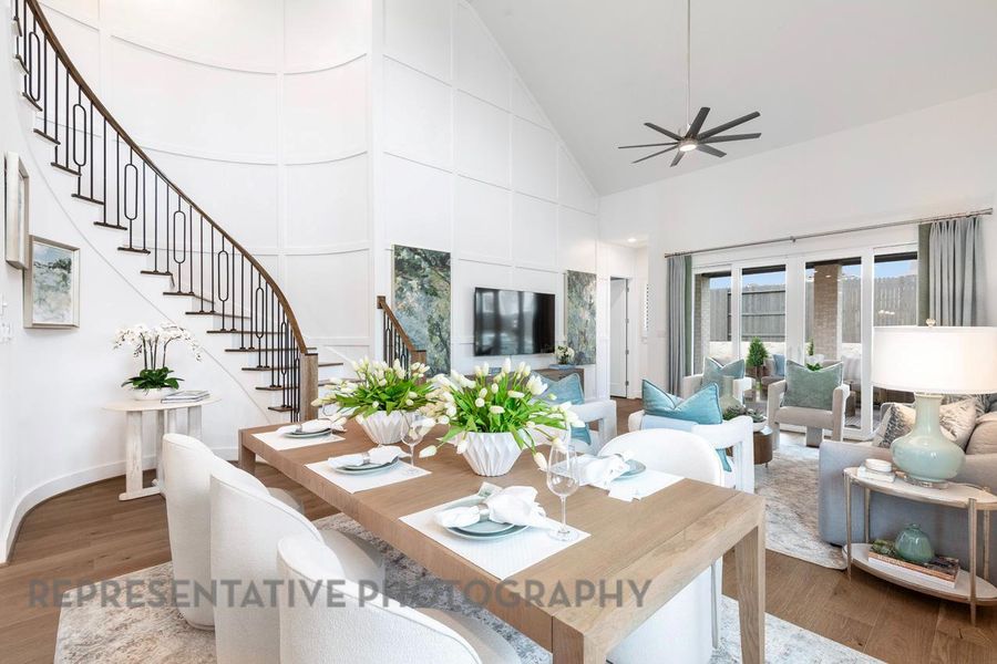 Furnished interior view inside a new home in Wolf Ranch: 46ft. lots, Georgetown (Image 27).