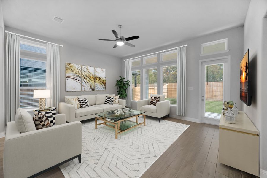 Representative furnished interior of a home built from the Bellissimo by Beazer Homes in Elyson, Katy (Image 6).
