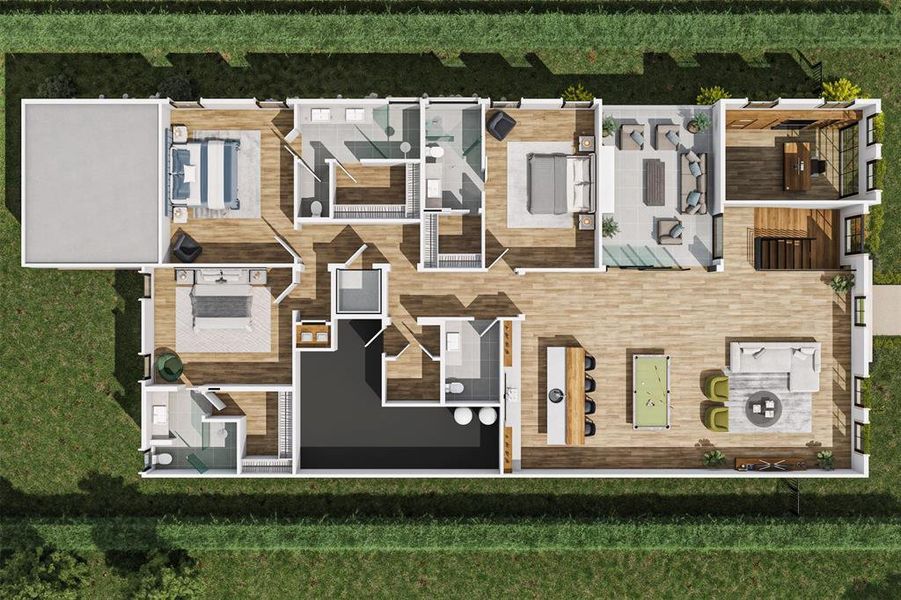 2D floor plan layout of this home in , Southlake, TX (Image 3).