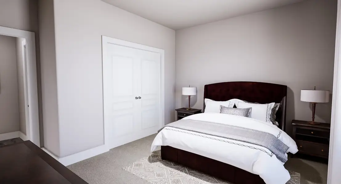 Furnished interior view inside a new home in Bridgewater, Midlothian (Image 11).