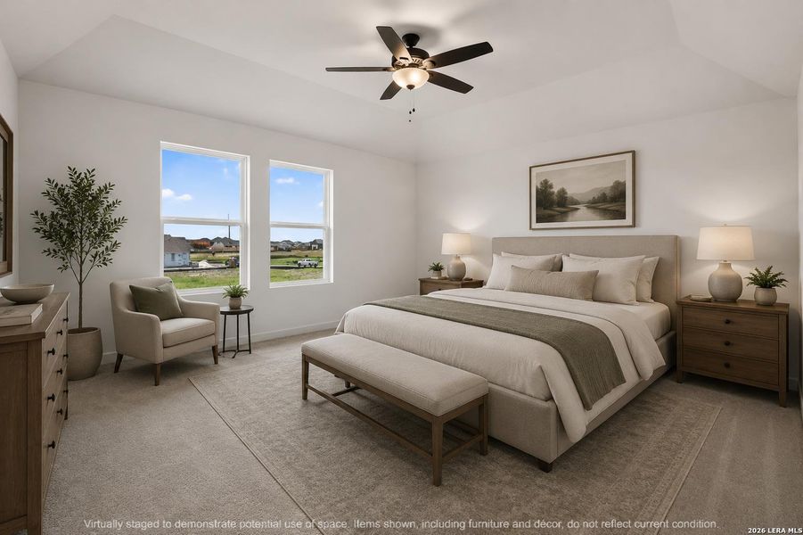 Furnished interior view inside a new home in Nopal Valley, San Antonio (Image 15).