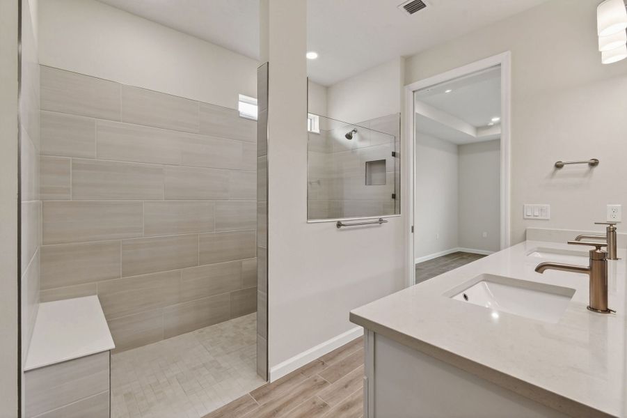 Furnished interior view inside a new home in Del Webb Tradition, Port St. Lucie (Image 53).