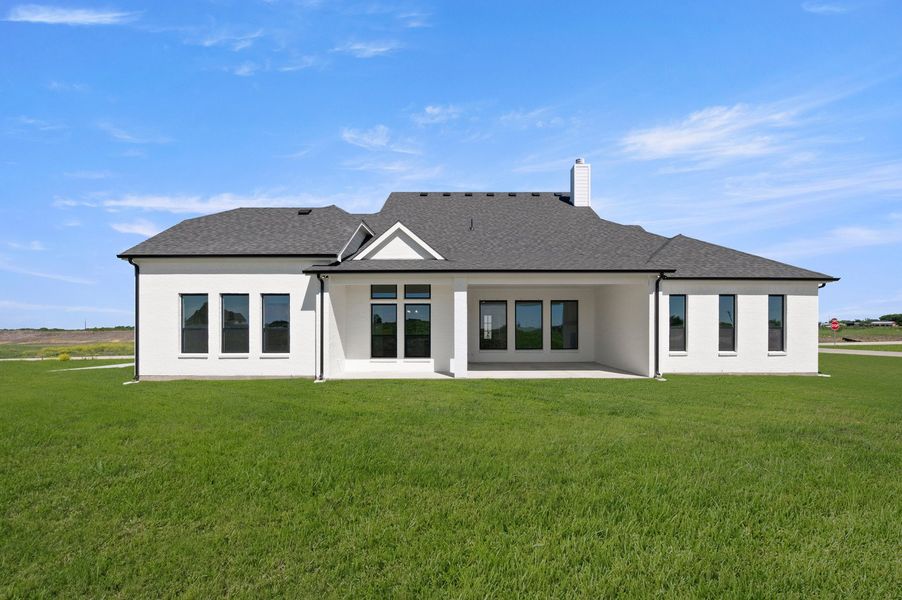 Exterior details and patio area of a home in Byrum Ranch - 1 Acre Lots, Maypearl (Image 21).