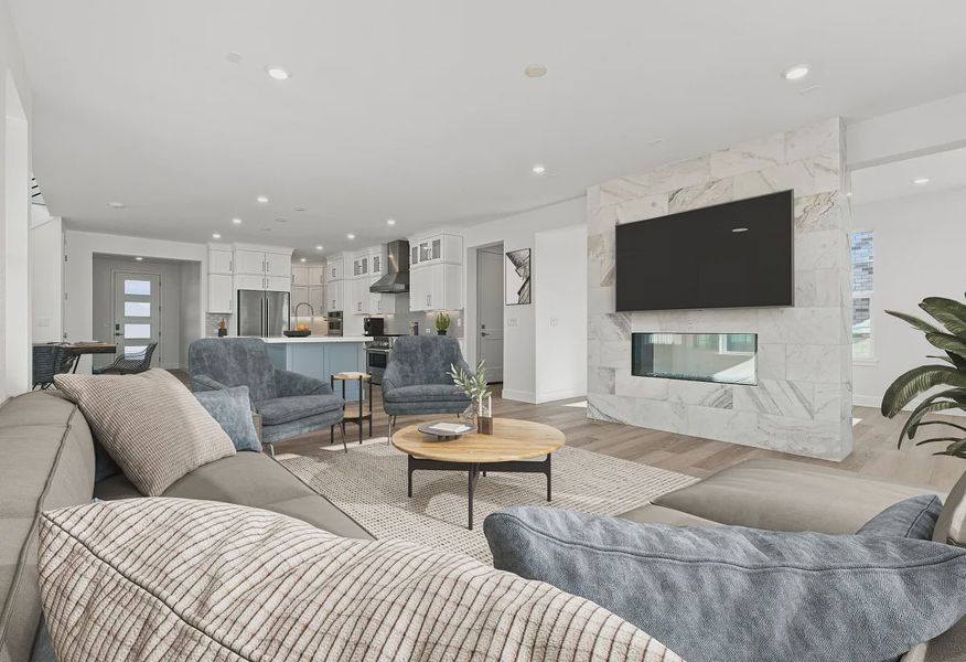 Homesite 12 Great Room + Kitchen - Virtually Staged - 9 of 21