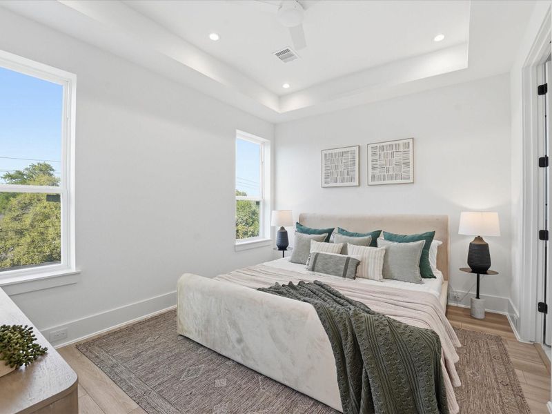 Furnished interior view inside a new home in , Houston (Image 17).