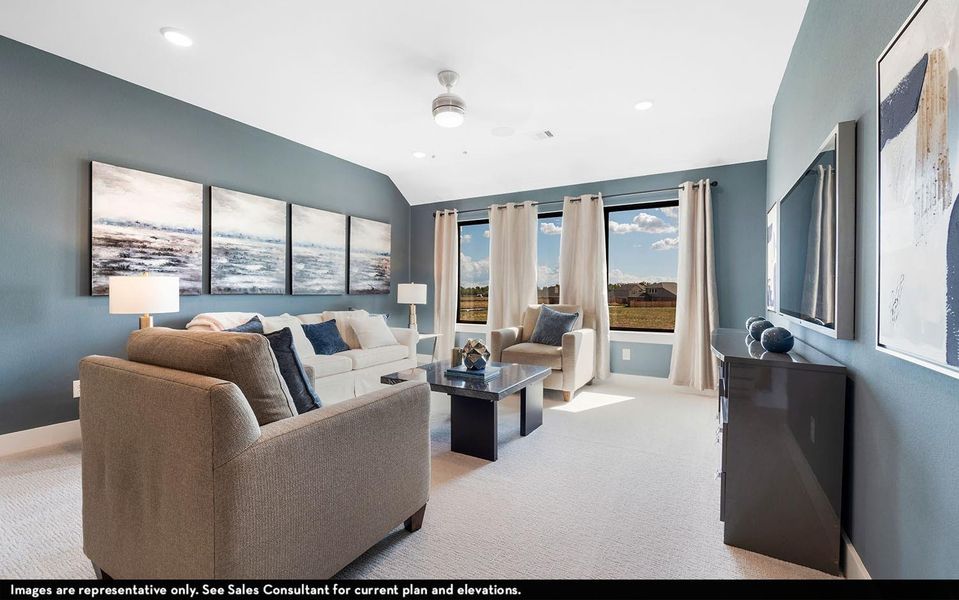Furnished interior view inside a new home in River Ranch Meadows, Dayton (Image 28).