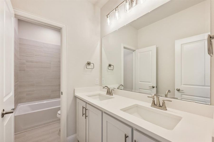 Furnished interior view inside a new home in Parks at Panchasarp Farms 65, Burleson (Image 8). Furnished interior view inside a new home in Parks at Panchasarp Farms 65, Burleson (Image 8).