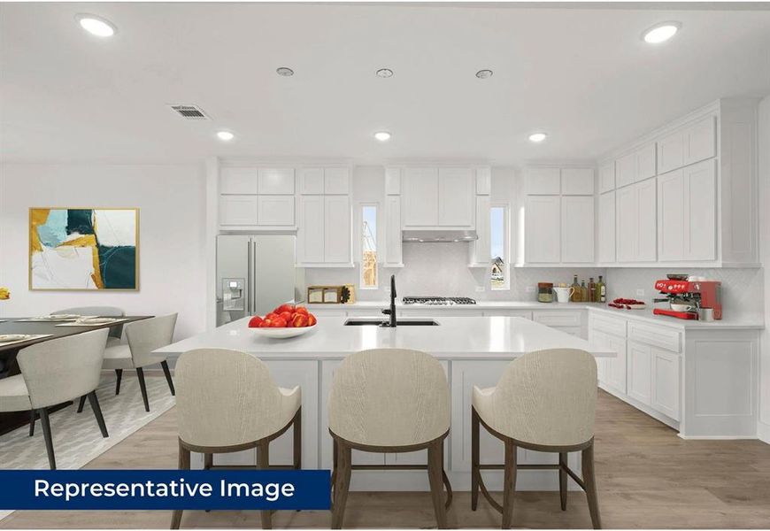 Furnished interior view inside a new home in Collinsbrook Farm, Frisco (Image 6).