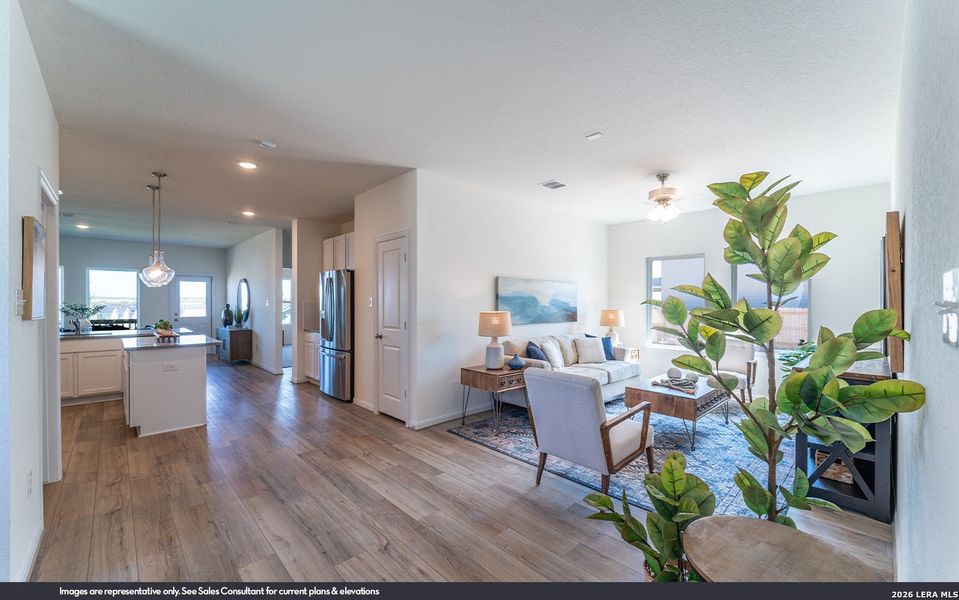 Furnished interior view inside a new home in Willow View, Converse (Image 3).