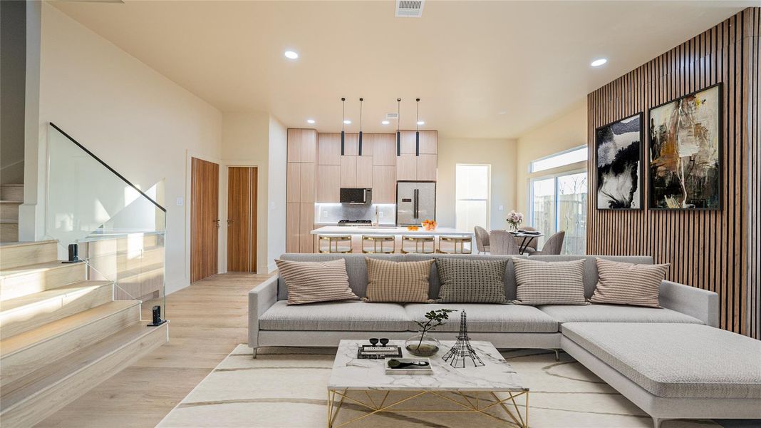 Furnished interior view inside a new home in , Houston (Image 8). Furnished interior view inside a new home in , Houston (Image 8).