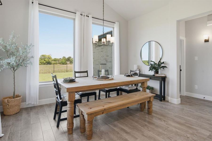 Furnished interior view inside a new home in , Burleson (Image 17).