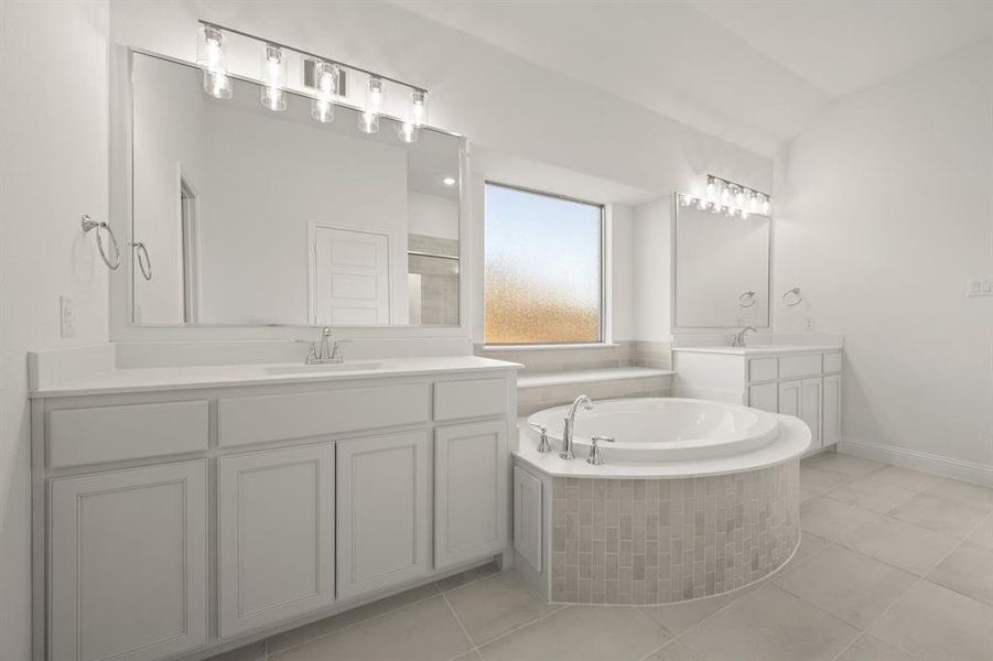 Furnished interior view inside a new home in Mockingbird Hills, Joshua (Image 5). Furnished interior view inside a new home in Mockingbird Hills, Joshua (Image 5).