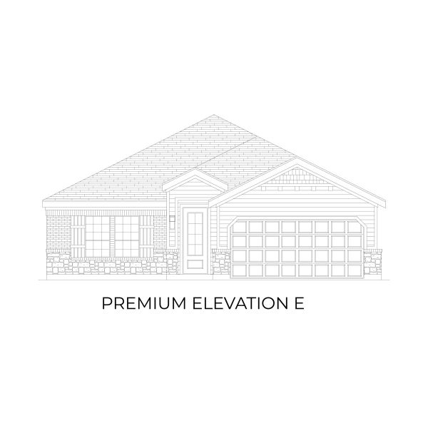 Representative rendering of the exterior for the McKinley Select F by First Texas Homes (Image 8).
