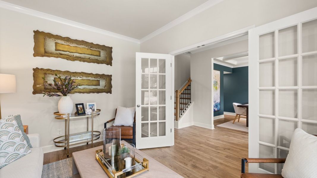 Representative furnished interior of a home built from the Savannah by D.R. Horton in The Gates at Pates Creek, Hampton (Image 25).