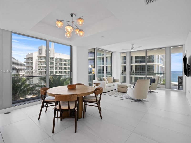 Furnished interior view inside a new home in , Fort Lauderdale (Image 7).