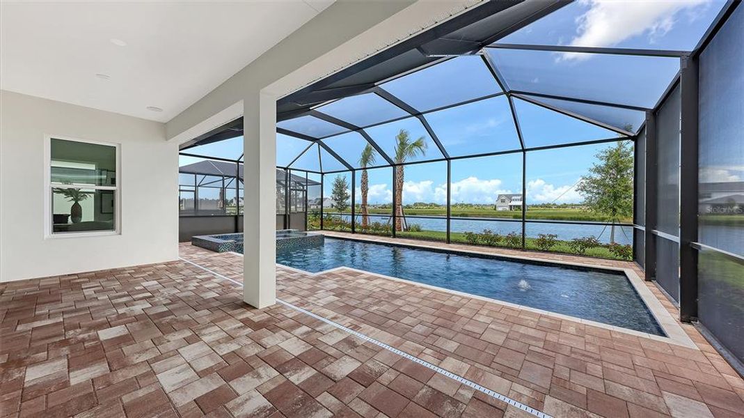 Exterior details and patio area of a home in Gracewater at Sarasota, Sarasota (Image 31). Exterior details and patio area of a home in Gracewater at Sarasota, Sarasota (Image 31).