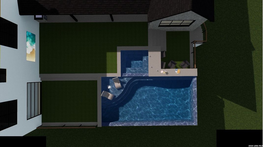 Exterior rendering of this home design in , New Braunfels, TX (Image 10).
