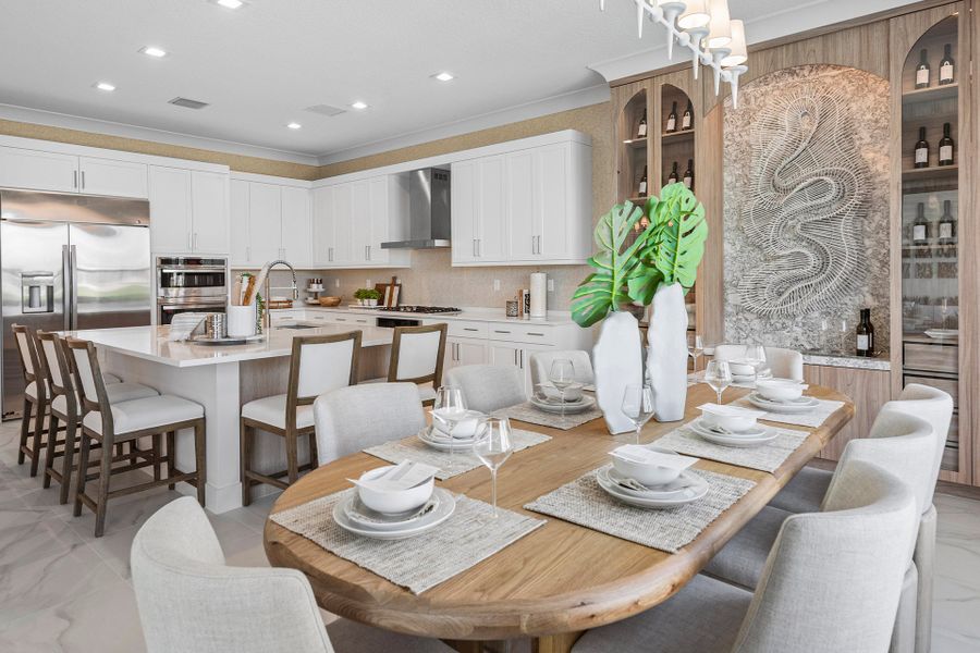Representative furnished interior of a home built from the Honolulu by GL Homes in Lotus Edge, Boca Raton (Image 10).