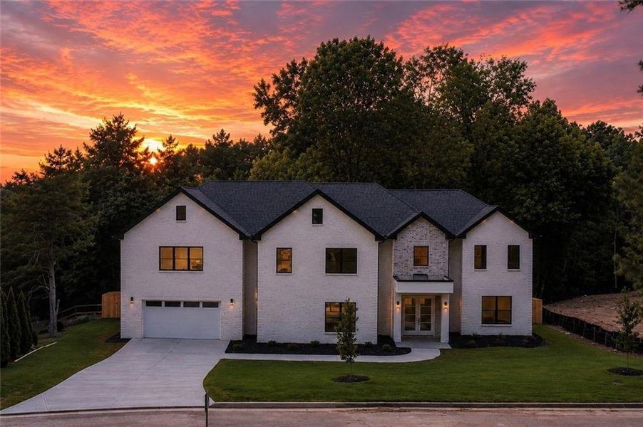 Front exterior of a new home in , Snellville, GA, highlighting curb appeal (Image 37). Front exterior of a new home in , Snellville, GA, highlighting curb appeal (Image 37).