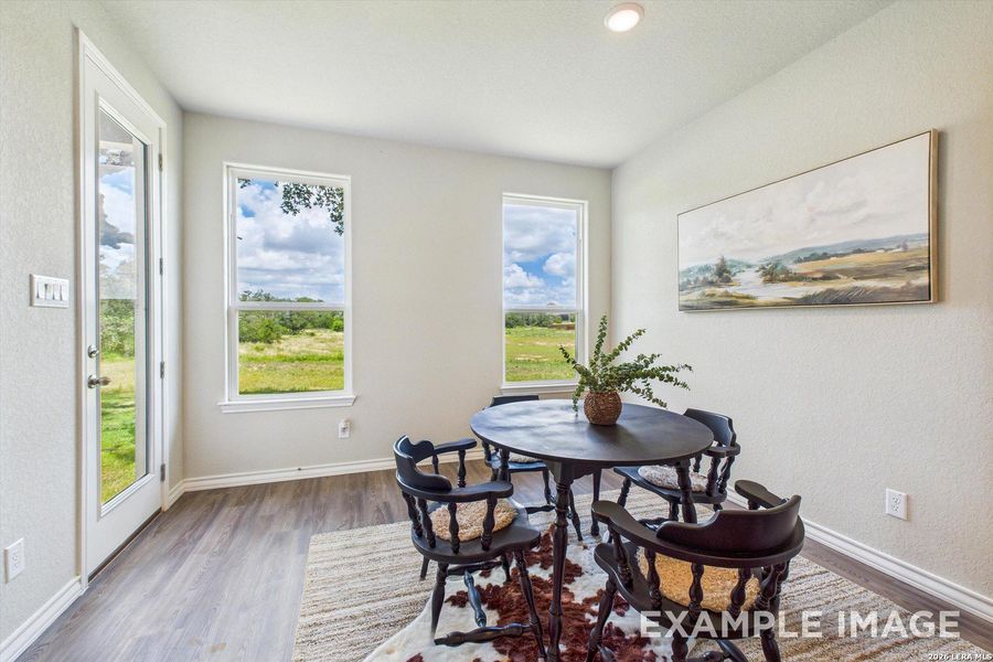 Furnished interior view inside a new home in Potranco Oaks, Castroville (Image 11).