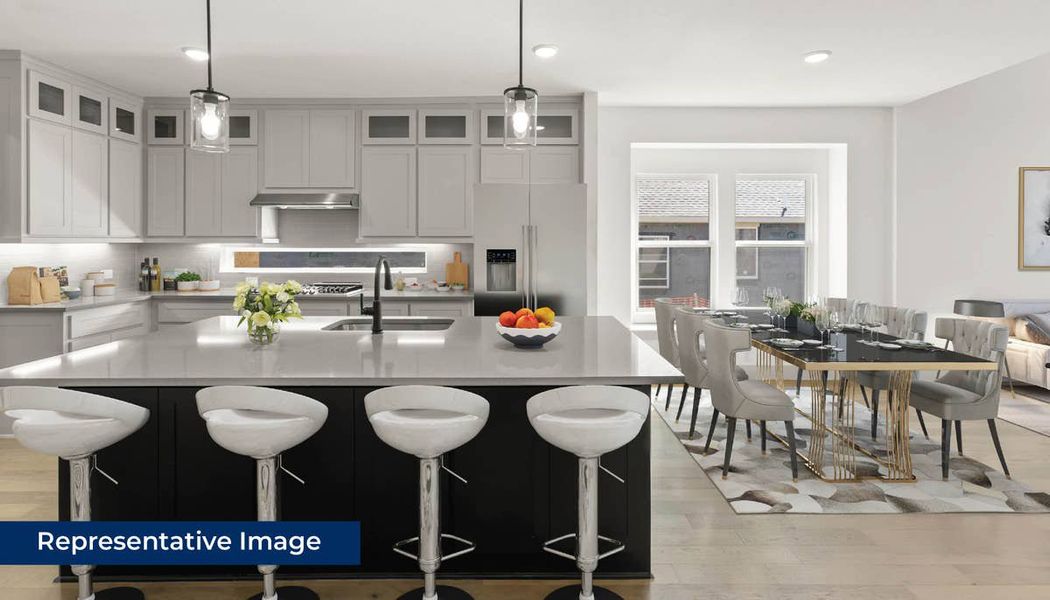 Representative furnished interior of a home built from the Anatole R (w/Media or 6 Bedroom Option) by First Texas Homes in Trails at Cottonwood Creek, Rowlett (Image 10).