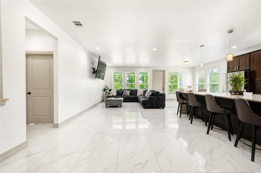 Furnished interior view inside a new home in , Cleveland (Image 13).