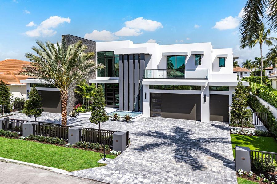 Front exterior of a new home in , Boca Raton, FL, highlighting curb appeal (Image 32).