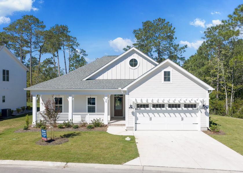 Representative exterior photo of a completed home built from the Birchwood by Bill Clark Homes in Osprey Landing, Southport, NC (Image 18).