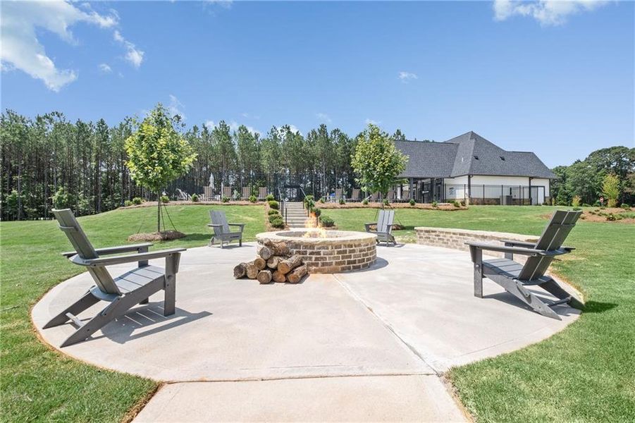 Front exterior of a new home in Hawthorne Ridge, McDonough, GA, highlighting curb appeal (Image 20).