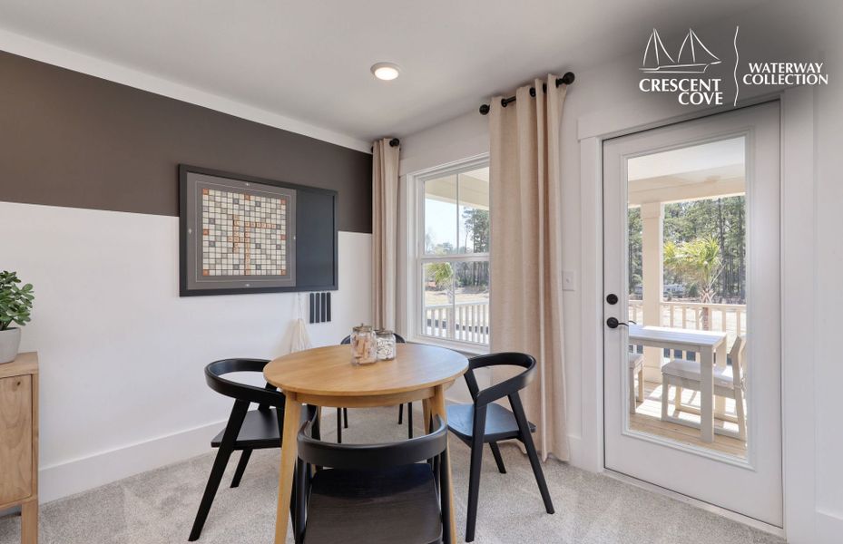 Representative furnished interior of a home built from the Vanderbilt - Waterway Collection by Pulte Homes in Crescent Cove, Myrtle Beach (Image 27).
