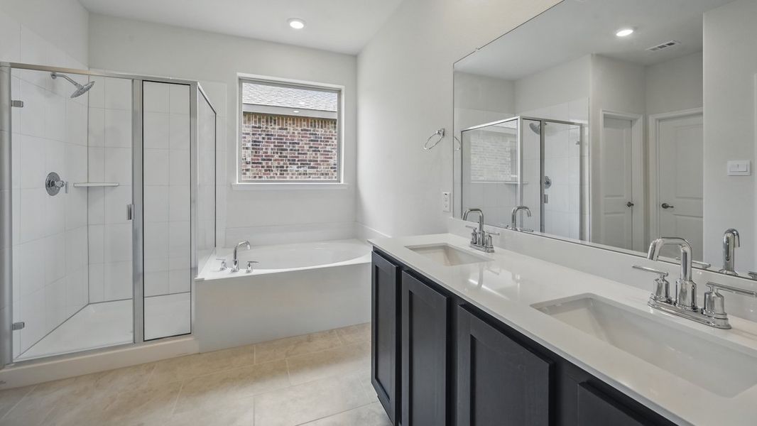 Representative furnished interior of a home built from the Harbour by D.R. Horton in The Woods at Lindsey Place, Anna (Image 6).