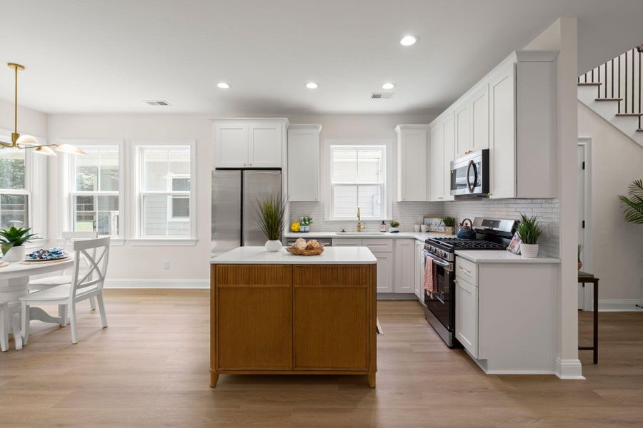Furnished interior view inside a new home in , Charleston (Image 10).